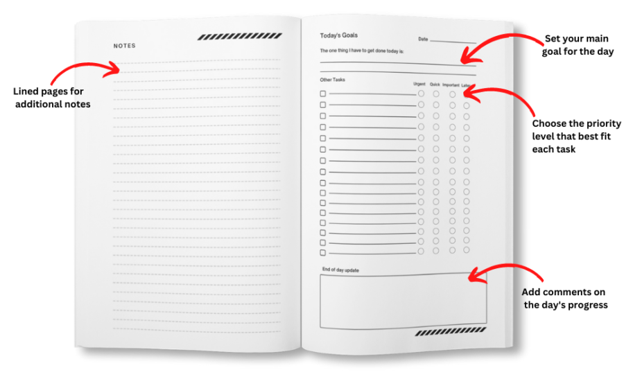 Productivity Notebook - Karaleise.com